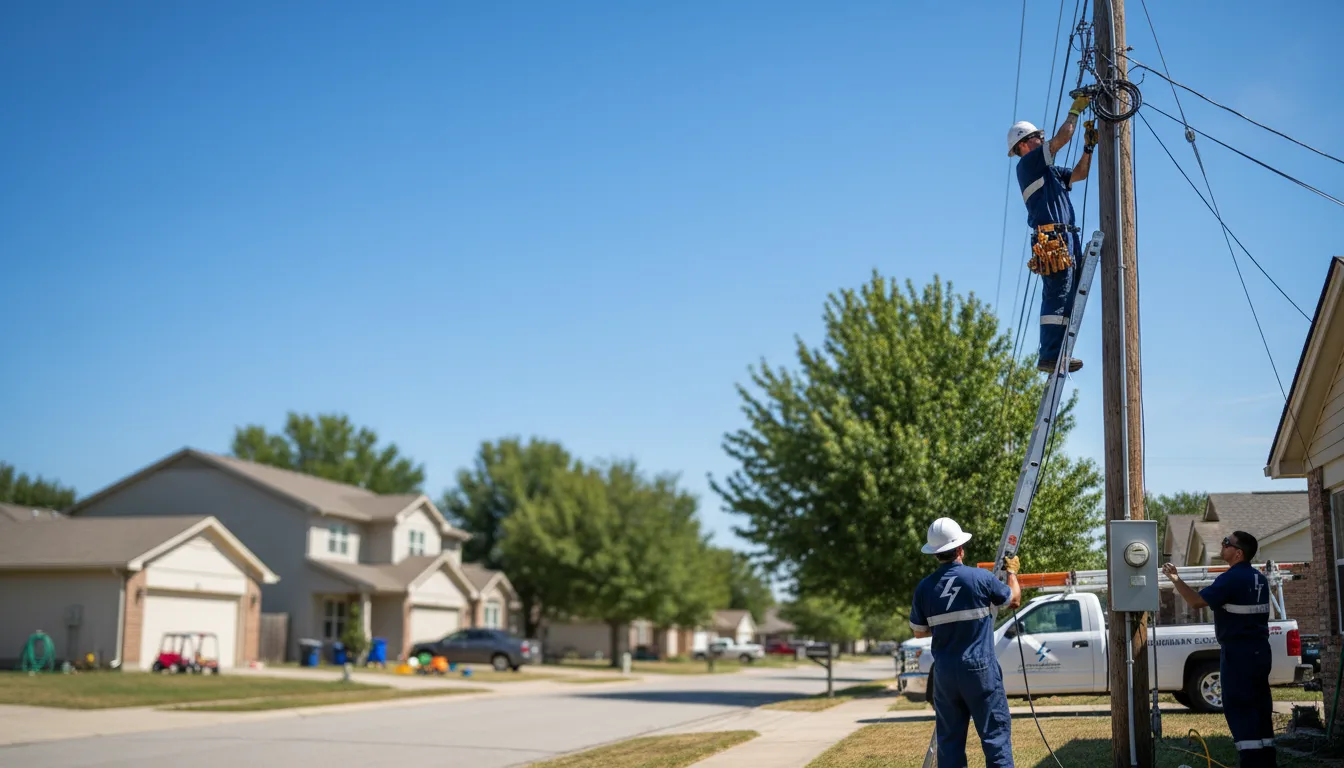 Residential electrician providing installation services in Jacksonville, TX